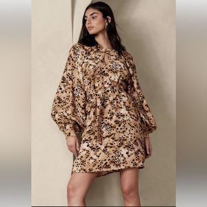 Banana Republic Mourning Dove Belted Mini Dress NWT